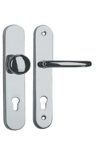 Kování bezpečnostní SVEVA klika/knoflík 72 mm vložka PRAVÁ chrom OC Kování bezpečnostní SVEVA klika/knoflík 72 mm vložka PRAVÁ chrom OC - Kliky, okenní a dveřní kování, panty Kování dveřní Kování dveřní bezpečnostní